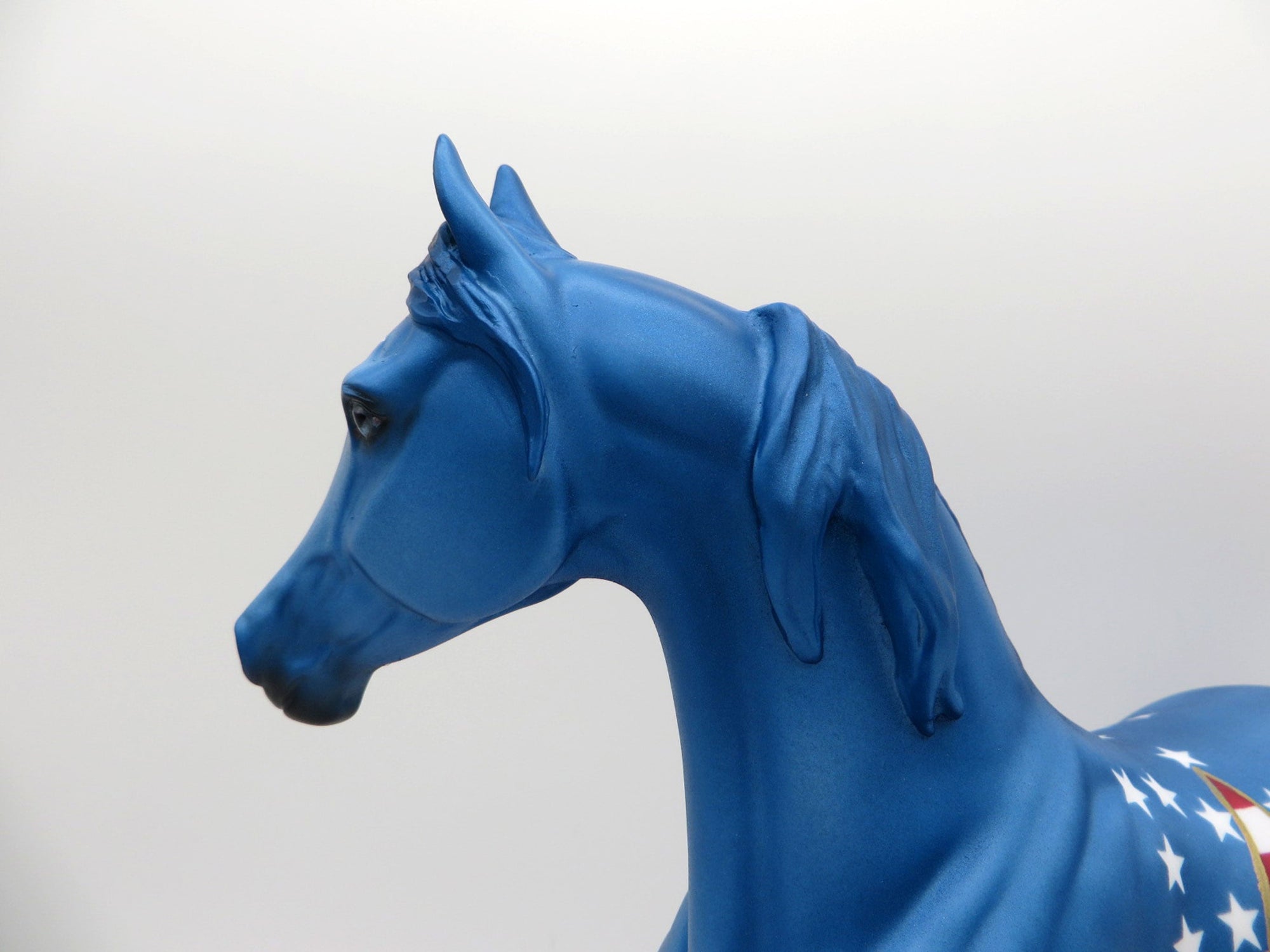 USA-OOAK Memorial Day Deco Arabian Mare  Painted By Dawn Quick  5/28/21