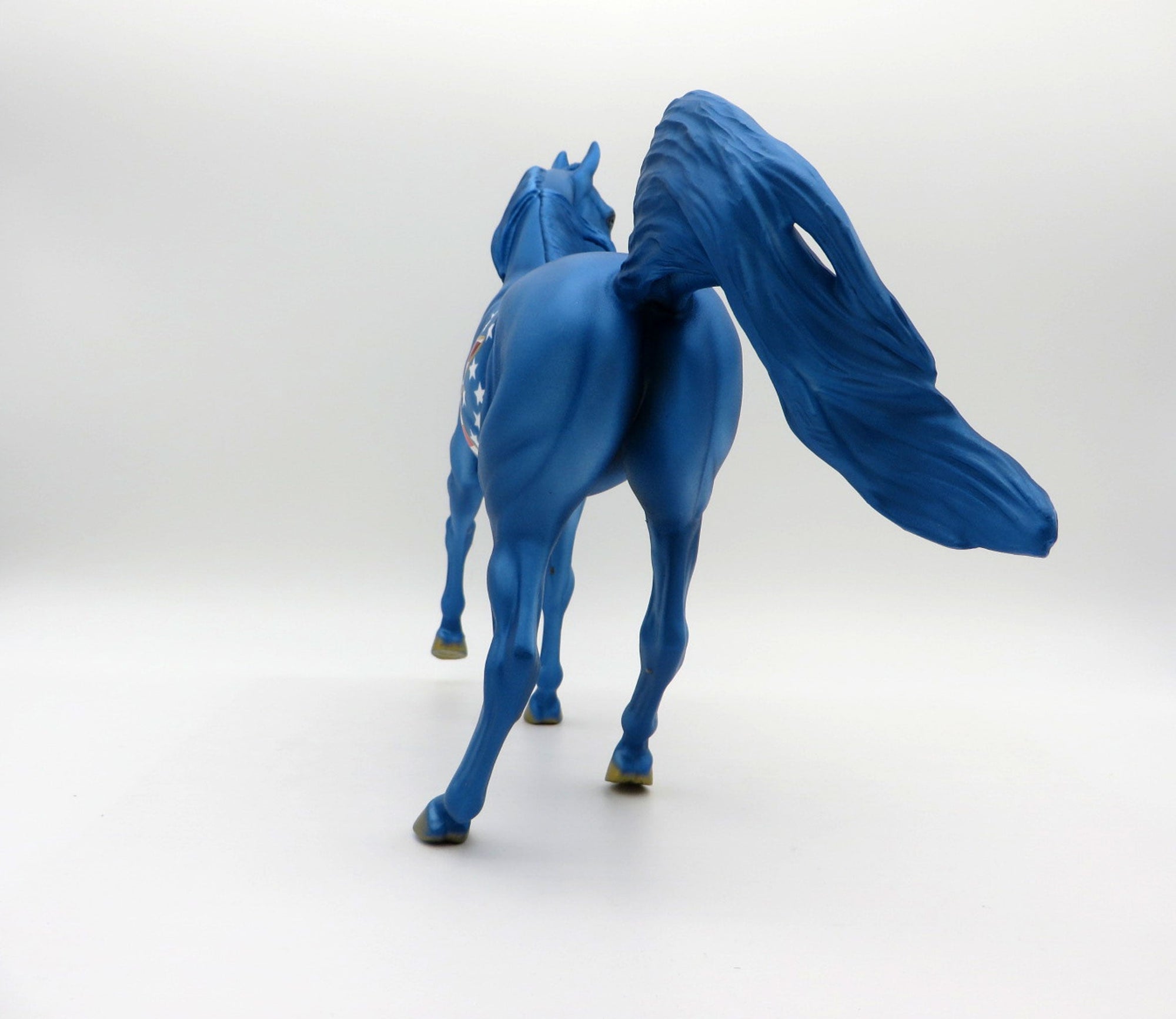 USA-OOAK Memorial Day Deco Arabian Mare  Painted By Dawn Quick  5/28/21