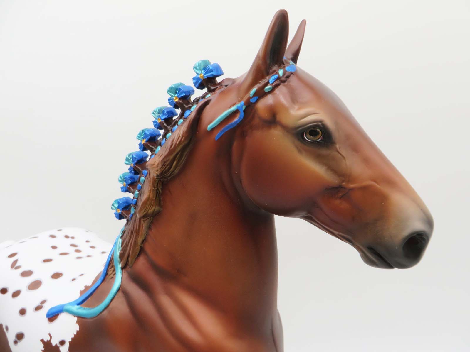 Under A Blanket Of Red - OOAK Chestnut Blanket Appy Trotting Drafter By Ellen Robbins - SHCF23