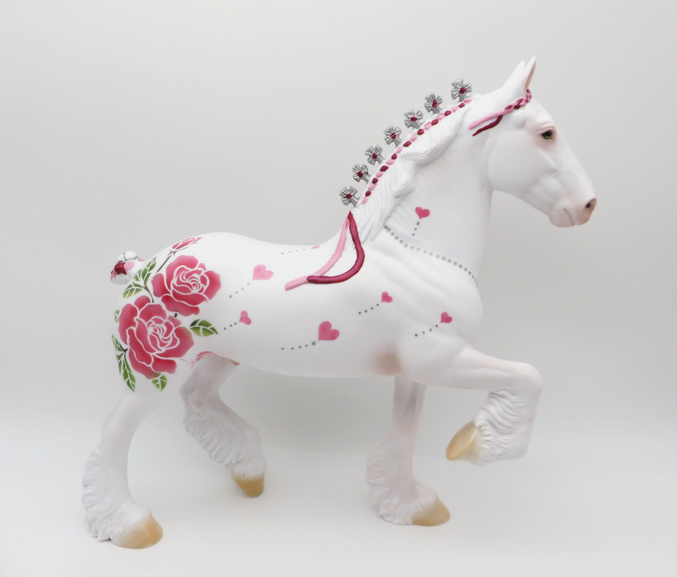 Valentine Wishes - OOAK - Decorator Trotting Drafter by Dawn Quick - Best Offers 1/16/23