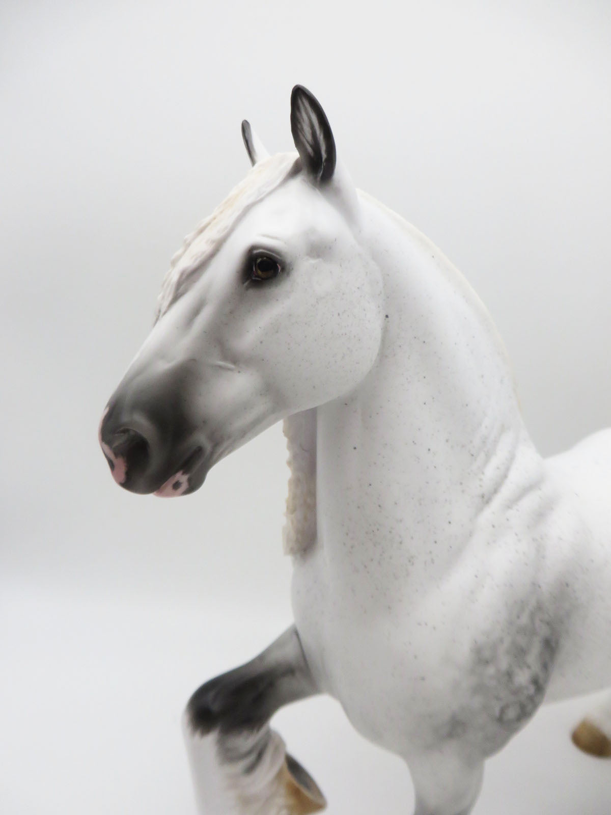 Valentino-OOAK Dapple Grey Shire Trotting Drafter By Myla Pearce 5/19/23