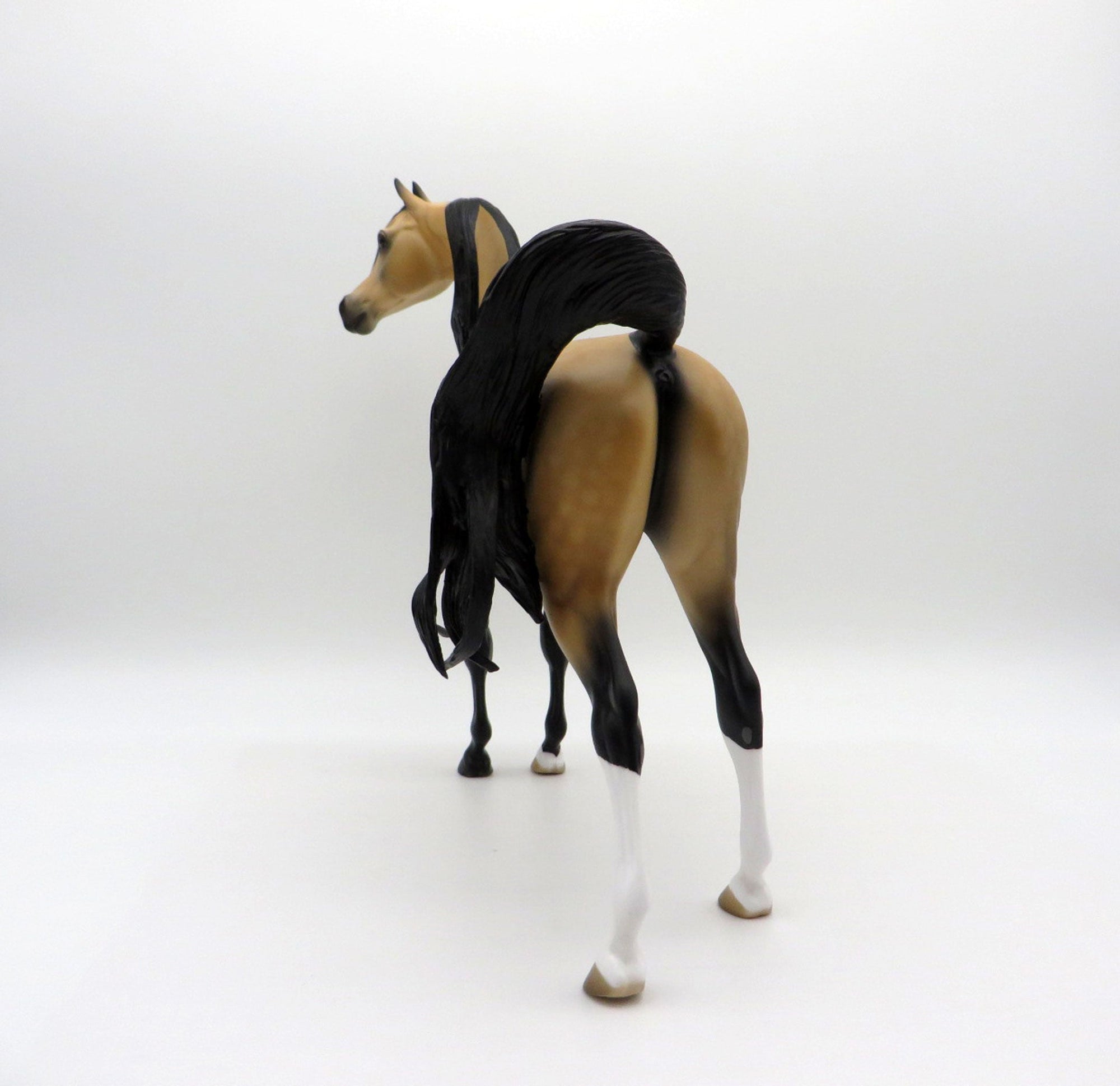 Valspar-OOAK Dapple Buckskin Arabian Equilocity 2021 Painted by Audrey Dixon