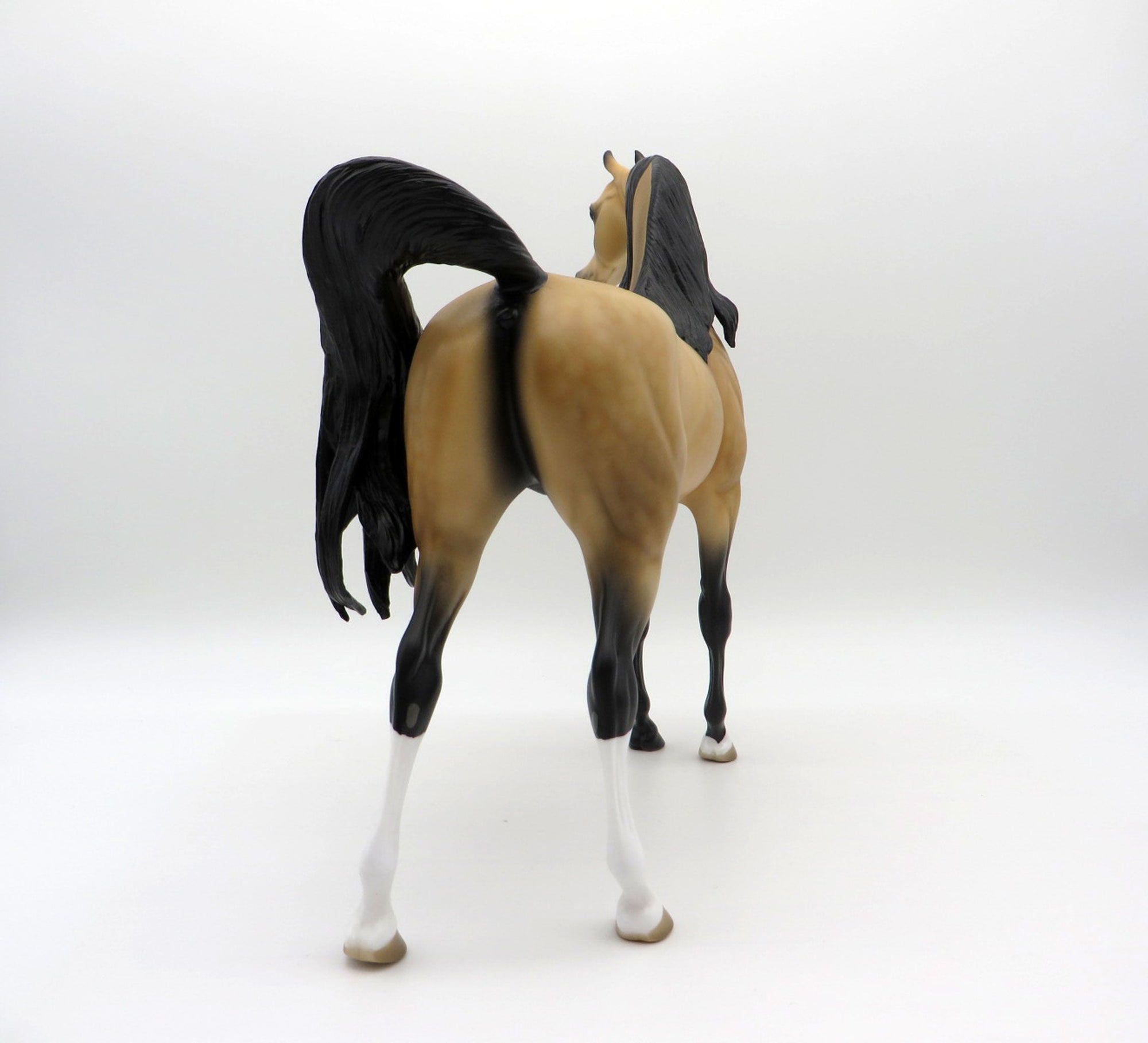 Valspar-OOAK Dapple Buckskin Arabian Equilocity 2021 Painted by Audrey Dixon