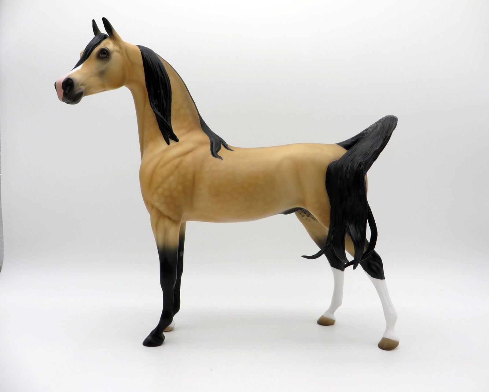 Valspar-OOAK Dapple Buckskin Arabian Equilocity 2021 Painted by Audrey Dixon