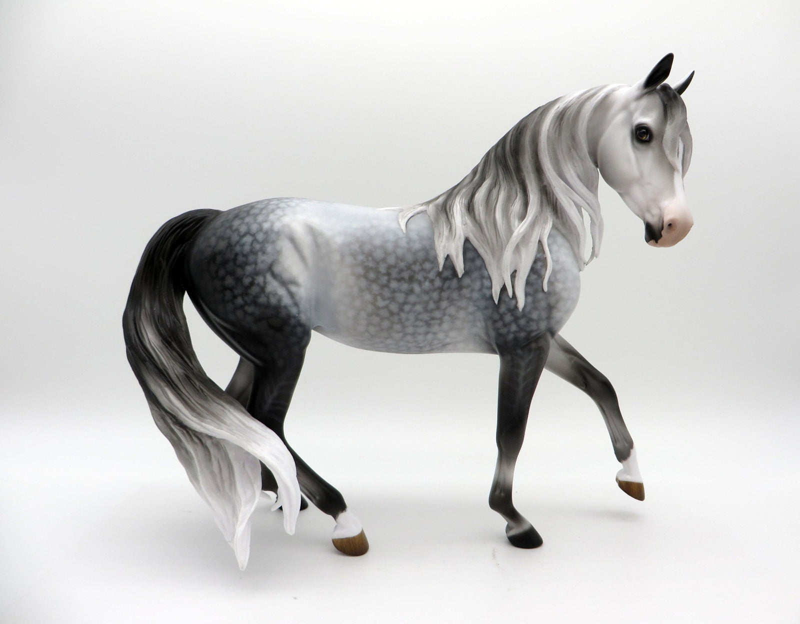 Van Eyck- OOAK Dapple Grey Arabian Mare Painted By Audrey Dixon EQ 21