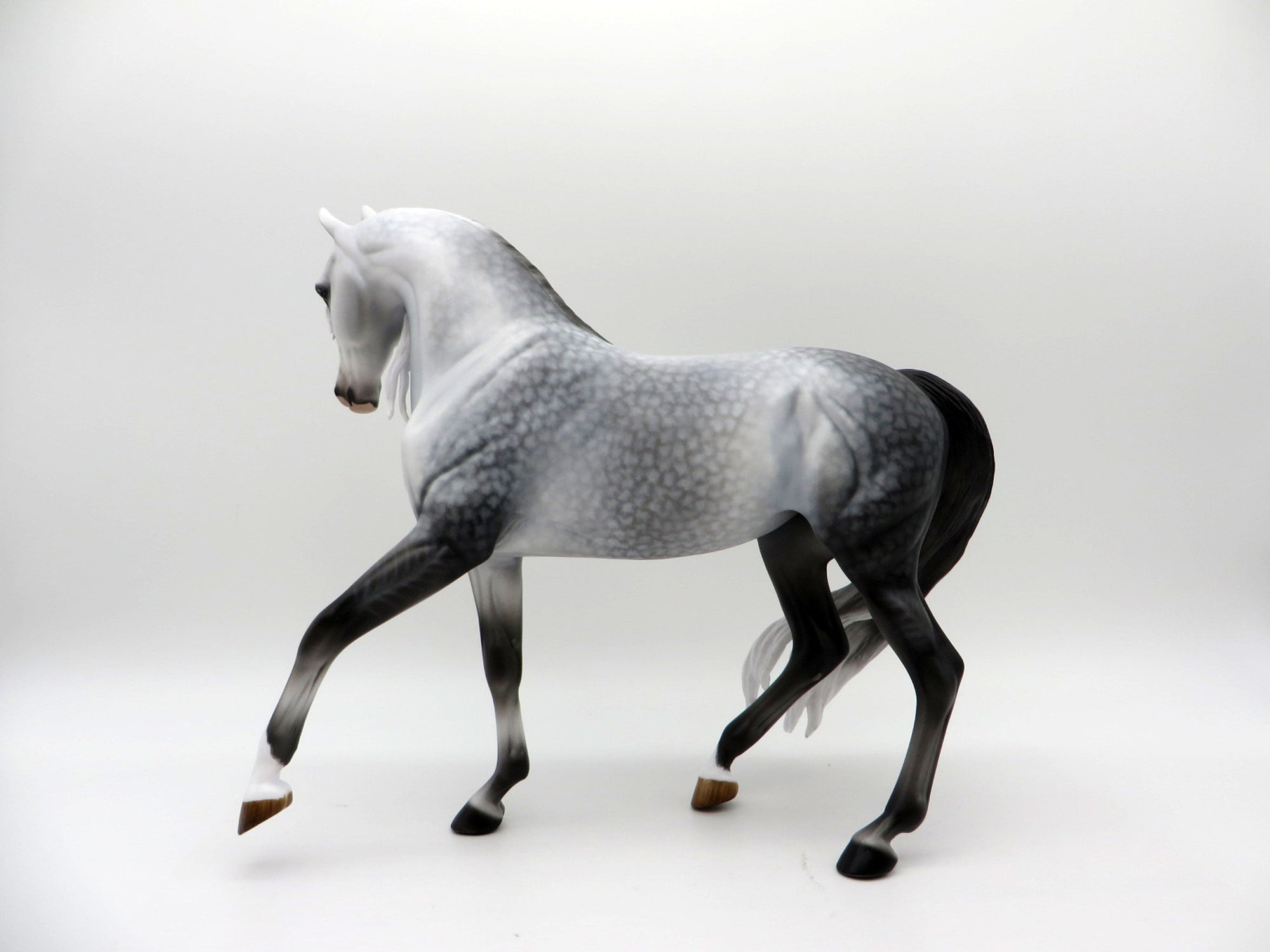 Van Eyck- OOAK Dapple Grey Arabian Mare Painted By Audrey Dixon EQ 21