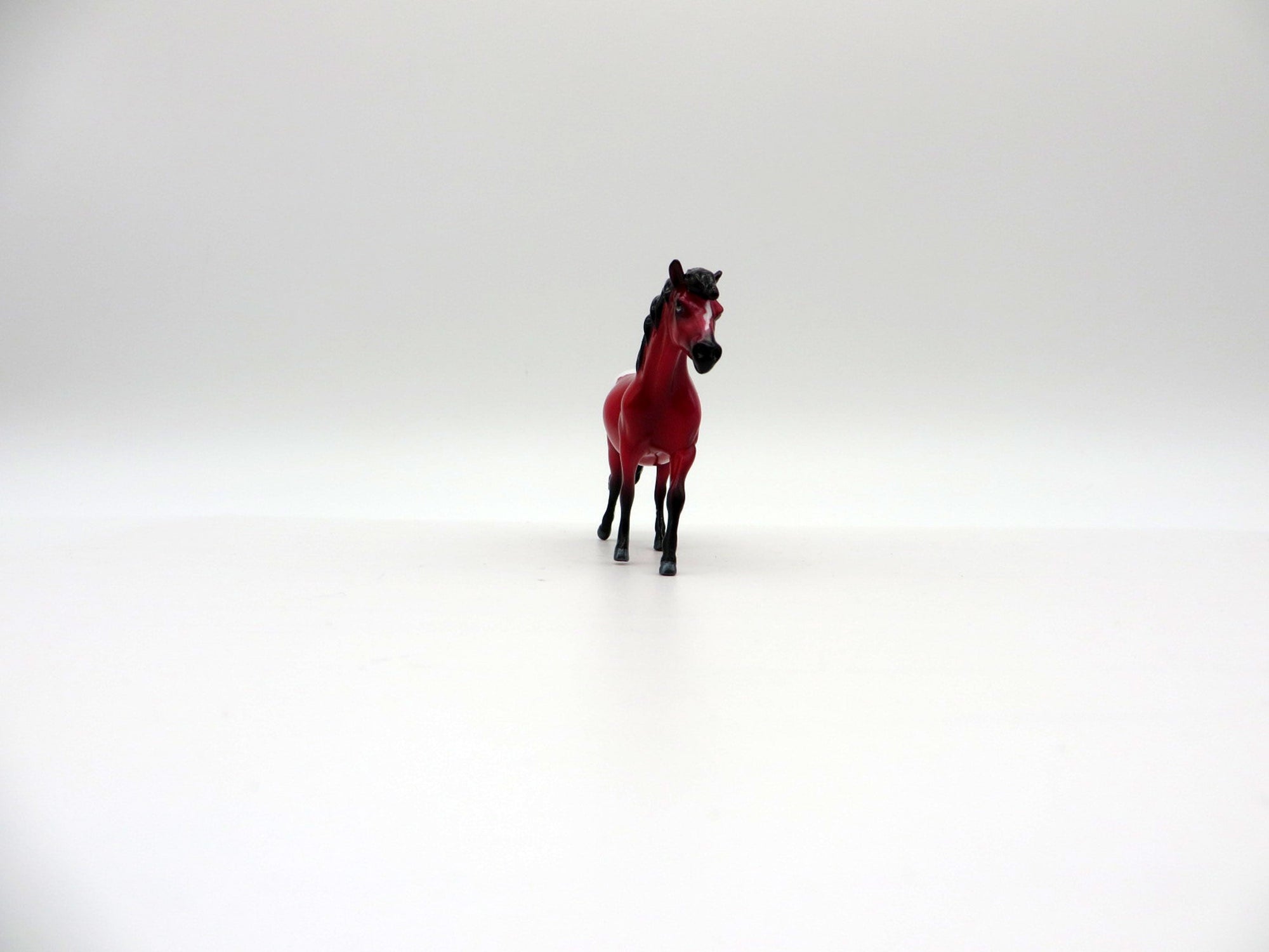 Vermelho-OOAK Pony Chip Precious Stone Painted By Ellen Robbins EQ 2021