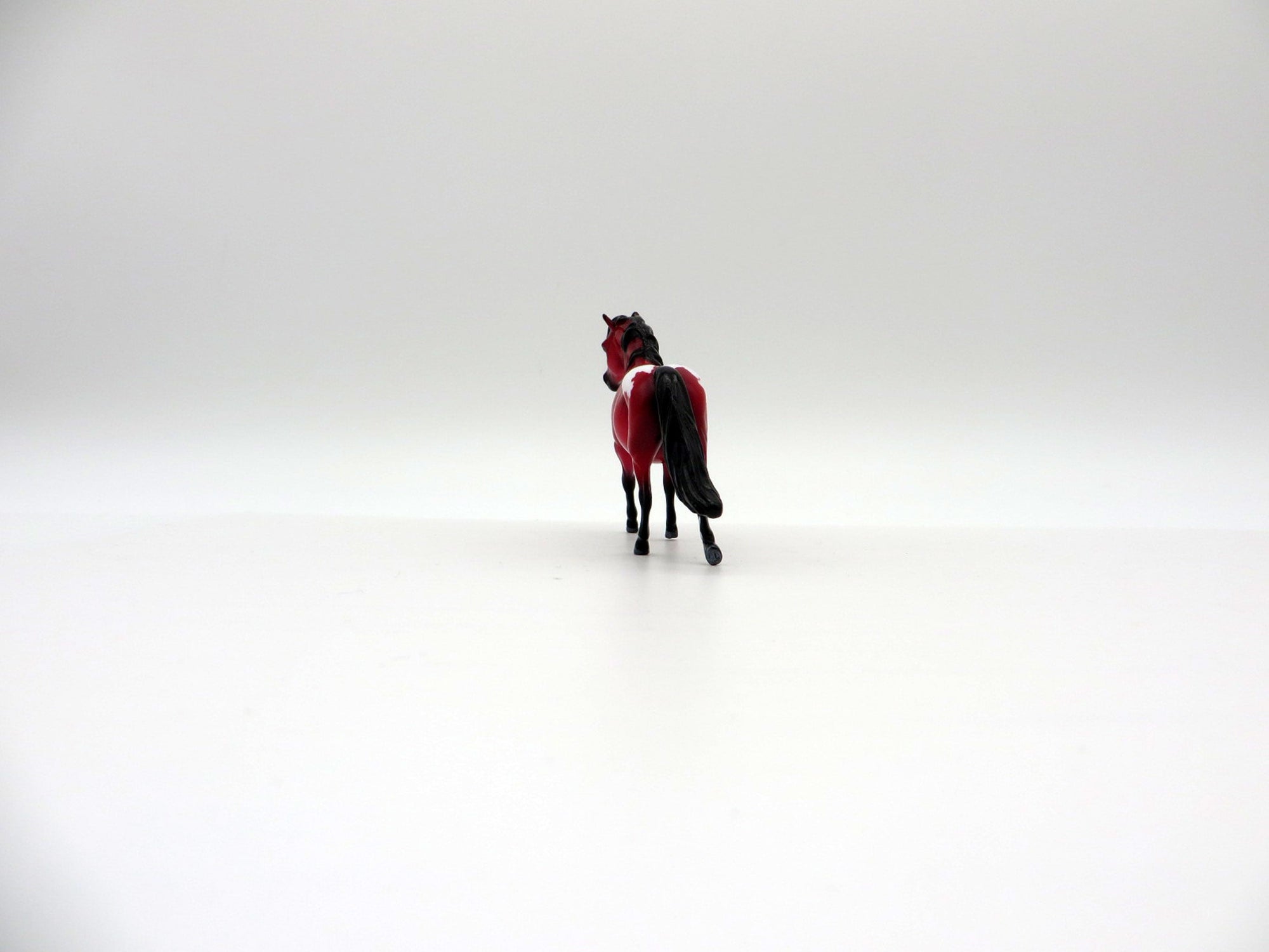 Vermelho-OOAK Pony Chip Precious Stone Painted By Ellen Robbins EQ 2021