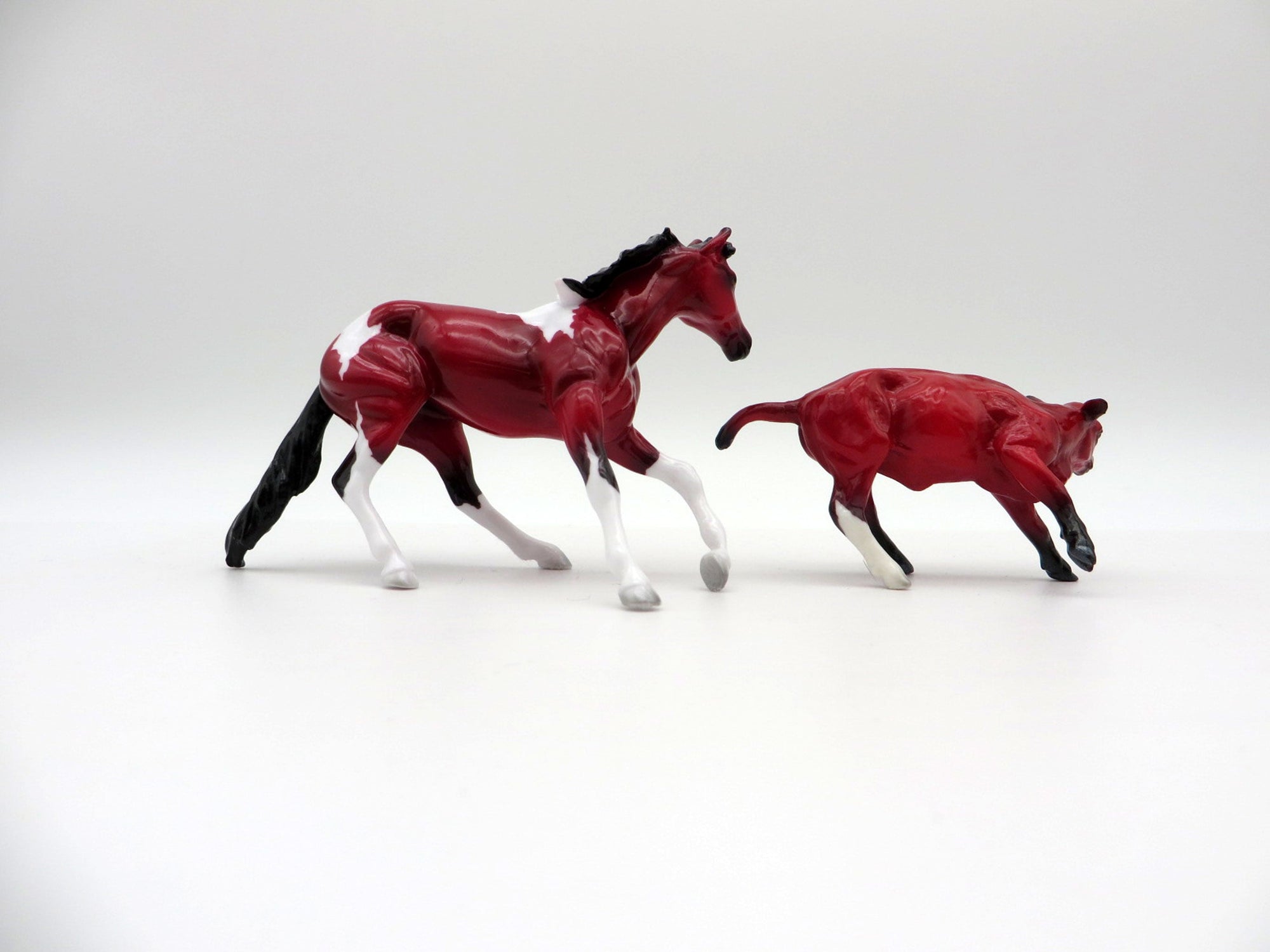 Vermell and Rood-Cutter and Calf Chip Precious Stone Painted By Ellen Robbins EQ 2021