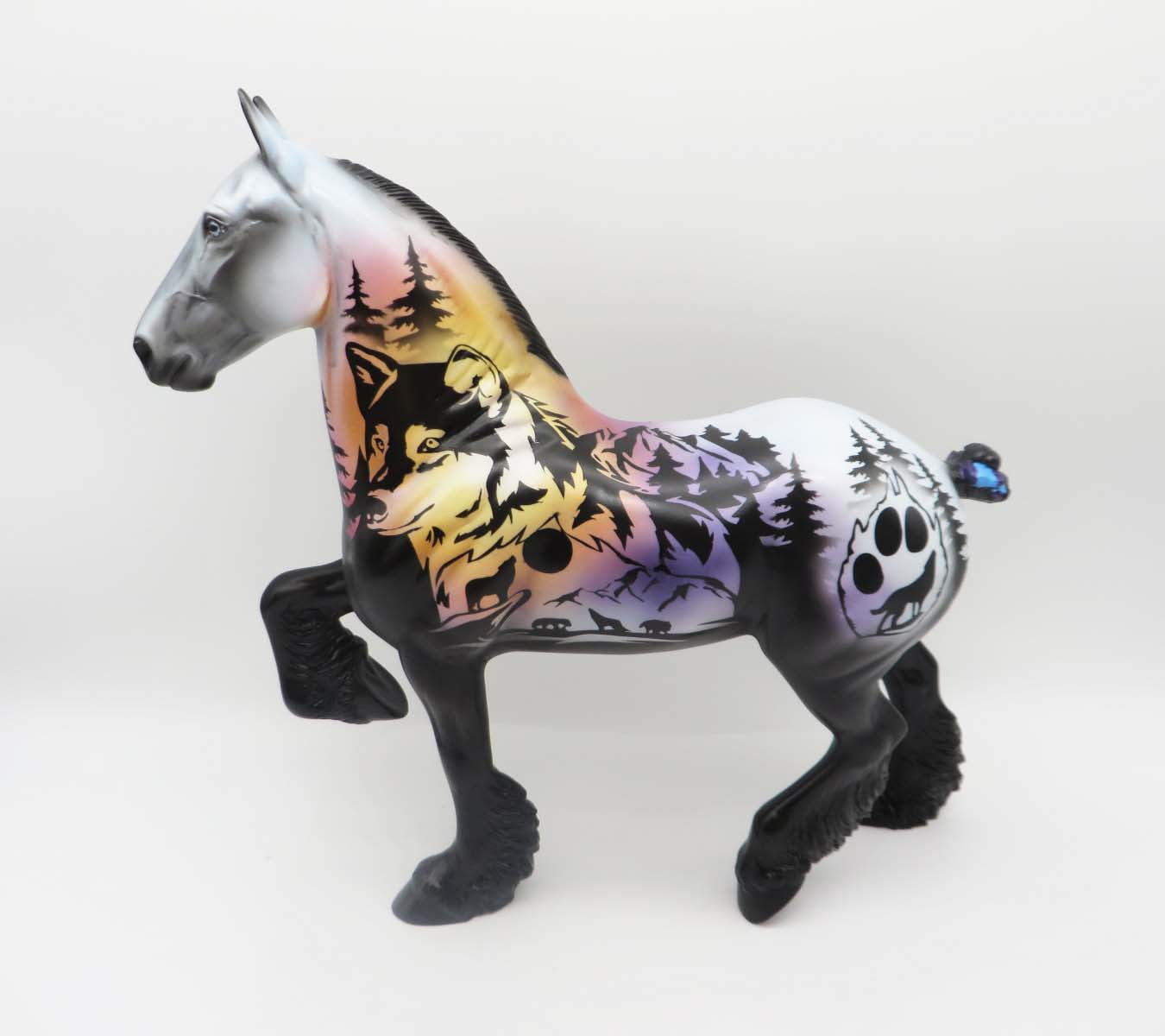 Vision Quest - OOAK - Bear Decorator Trotting Drafter By Dawn Quick SHCF23