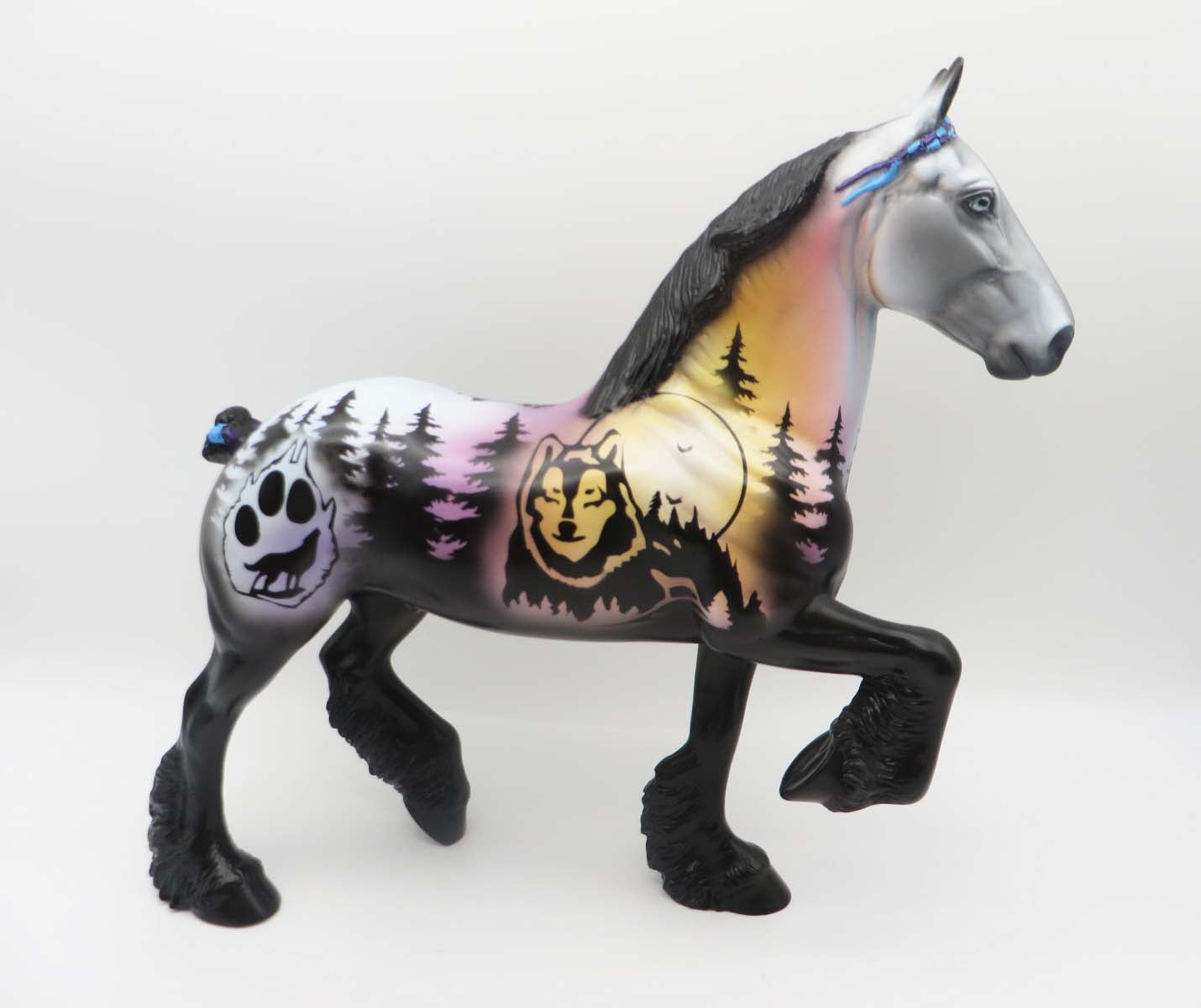 Vision Quest - OOAK - Bear Decorator Trotting Drafter By Dawn Quick SHCF23