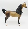 WHAT IT IS - OOAK - BUCKSKIN ARABIAN STALLION - PAINTED BY SHERYL LEISURE - BEST OFFERS - 10/21/22.