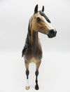 WHAT IT IS - OOAK - BUCKSKIN ARABIAN STALLION - PAINTED BY SHERYL LEISURE - BEST OFFERS - 10/21/22.