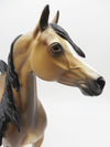 WHAT IT IS - OOAK - BUCKSKIN ARABIAN STALLION - PAINTED BY SHERYL LEISURE - BEST OFFERS - 10/21/22.