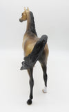 WHAT IT IS - OOAK - BUCKSKIN ARABIAN STALLION - PAINTED BY SHERYL LEISURE - BEST OFFERS - 10/21/22.