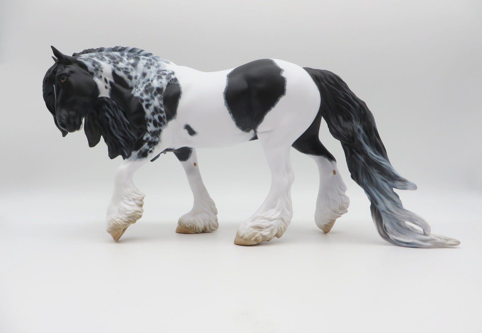 WINDKISS - OOAK - BLACK TOBIANO COBB WITH INTENSE CAT PATTERN By Myla Pearce Best Offer 9/30/22