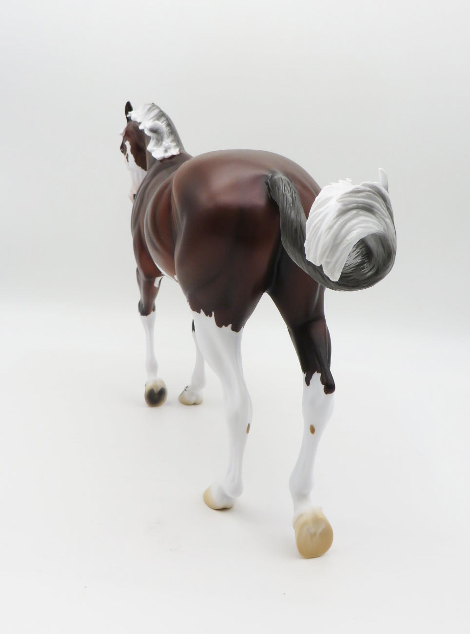 Wolf-Horse LE 30 - Silver Bay Sabino with Wolf Print Marks by Ellen Robbins MM22