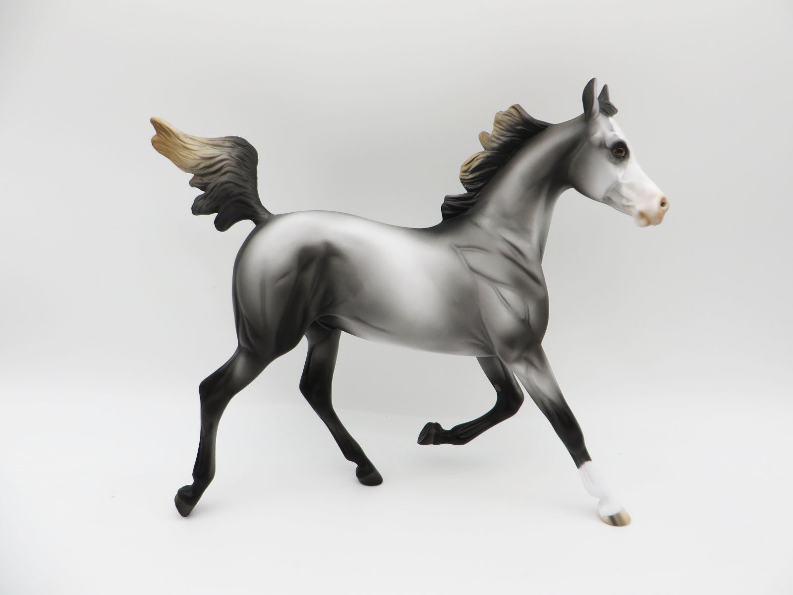 Wasn't Me Santa - OOAK - Grey Yearling by Angela Marleau - CT22