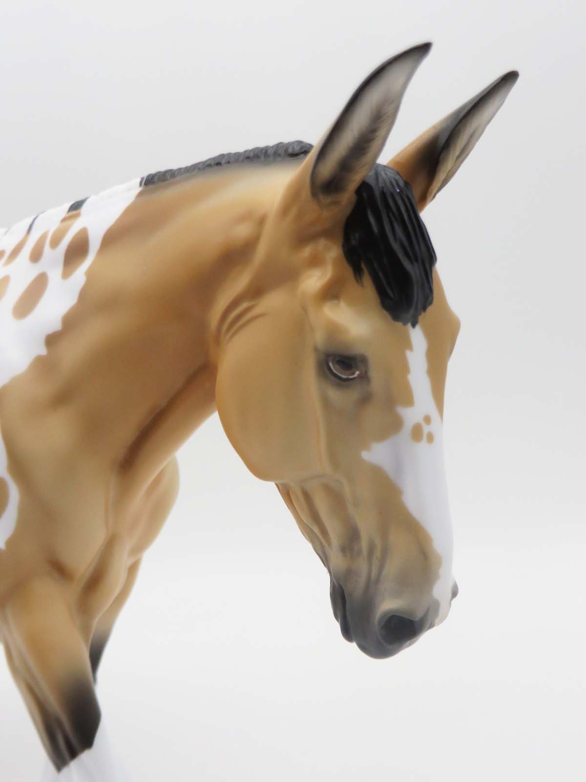 Watch &#39;em Ride Away - OOAK -Spotted Buckskin Mule By Ellen Robbins - SHCF23