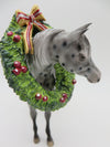 Welcome Winter - OOAK - Decorator Appaloosa Pebble Arabian with Wreath by Dawn Quick - Best Offers 12/27/22
