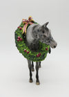 Welcome Winter - OOAK - Decorator Appaloosa Pebble Arabian with Wreath by Dawn Quick - Best Offers 12/27/22