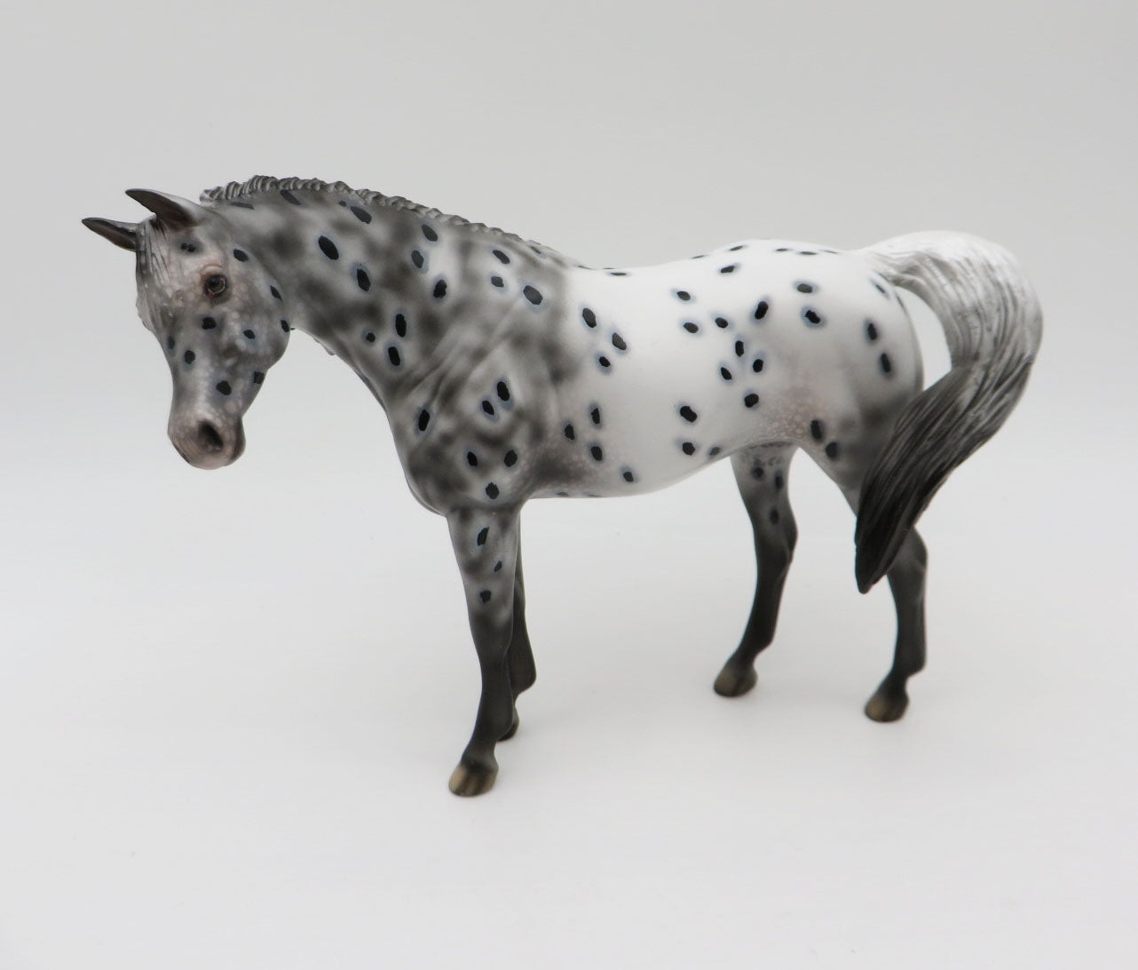 Welcome Winter - OOAK - Decorator Appaloosa Pebble Arabian with Wreath by Dawn Quick - Best Offers 12/27/22