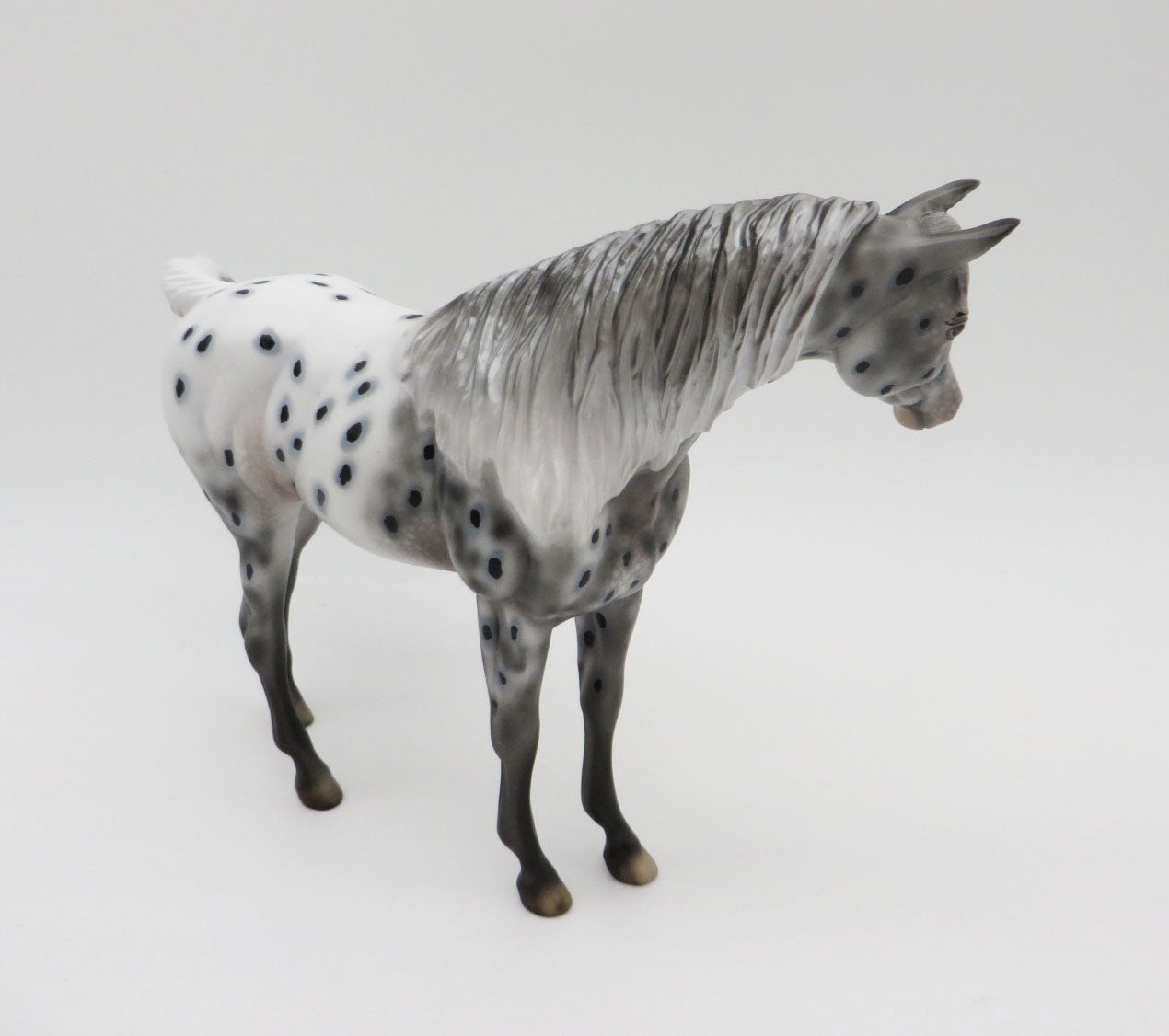 Welcome Winter - OOAK - Decorator Appaloosa Pebble Arabian with Wreath by Dawn Quick - Best Offers 12/27/22