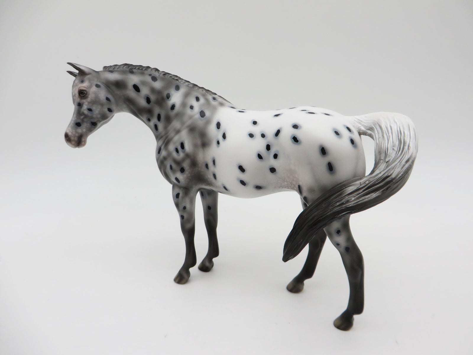 Welcome Winter - OOAK - Decorator Appaloosa Pebble Arabian with Wreath by Dawn Quick - Best Offers 12/27/22