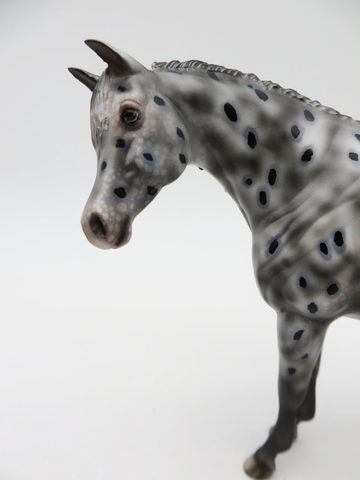 Welcome Winter - OOAK - Decorator Appaloosa Pebble Arabian with Wreath by Dawn Quick - Best Offers 12/27/22