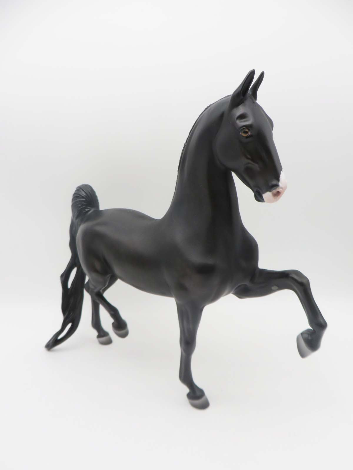 Wild Black Rose - OOAK - Dappled Black Saddlebred By Ashley Palmer  SHCF23