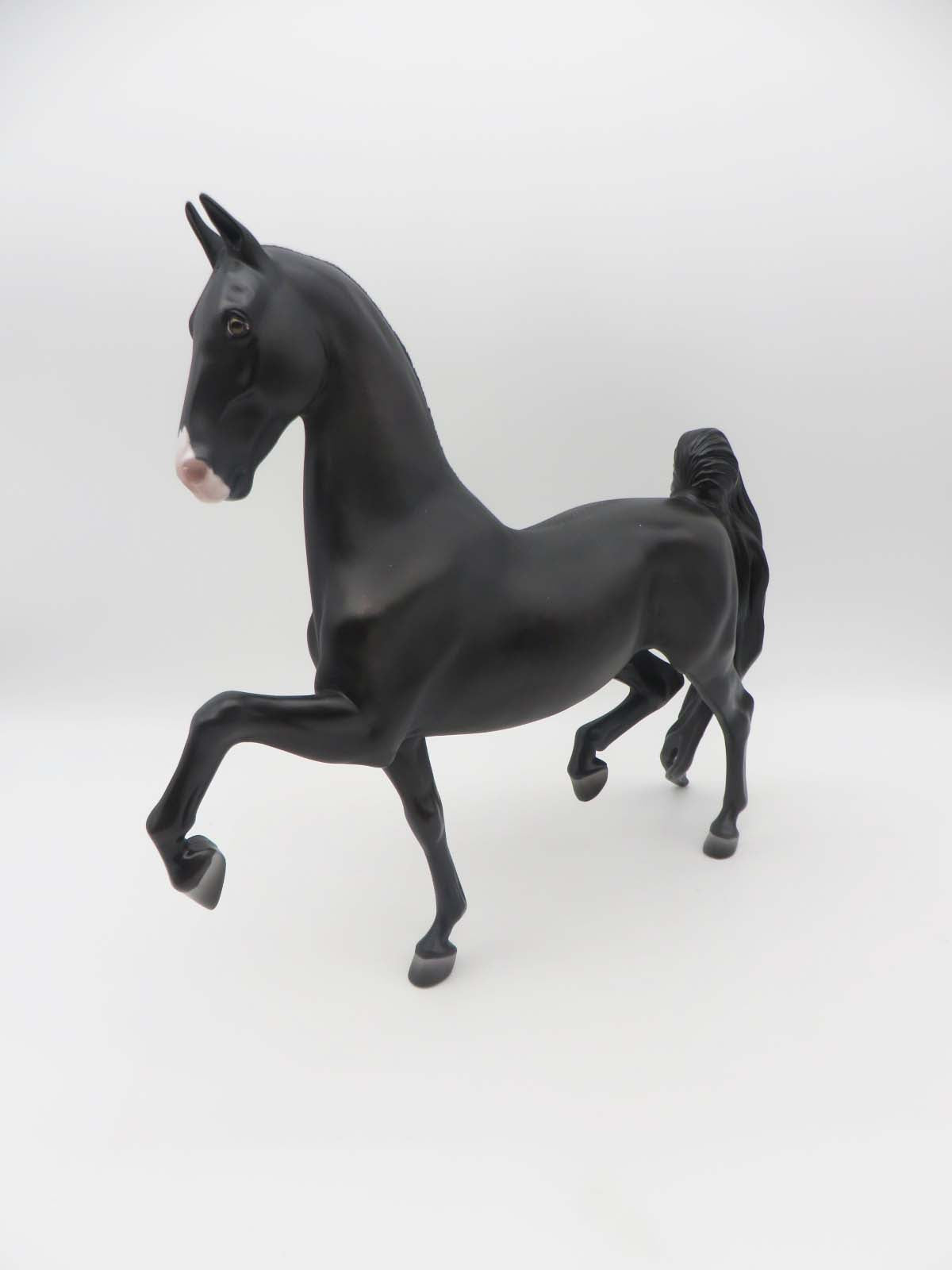 Wild Black Rose - OOAK - Dappled Black Saddlebred By Ashley Palmer  SHCF23