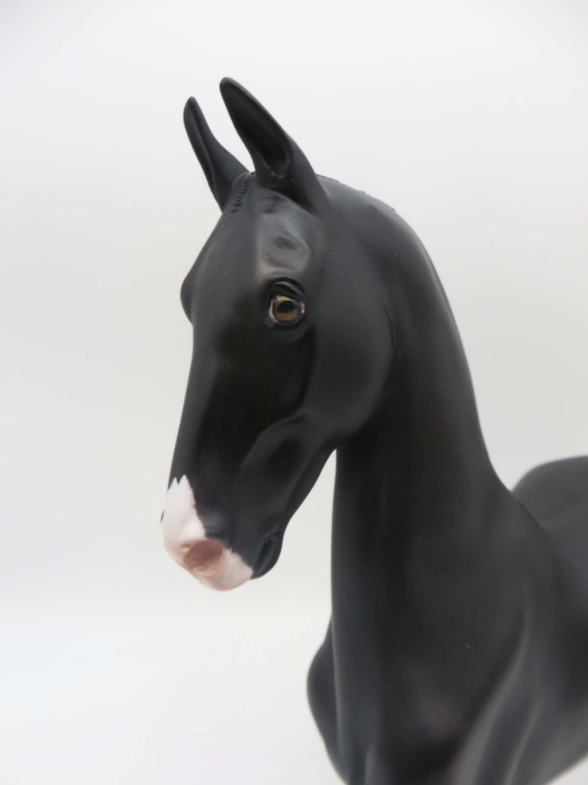 Wild Black Rose - OOAK - Dappled Black Saddlebred By Ashley Palmer  SHCF23