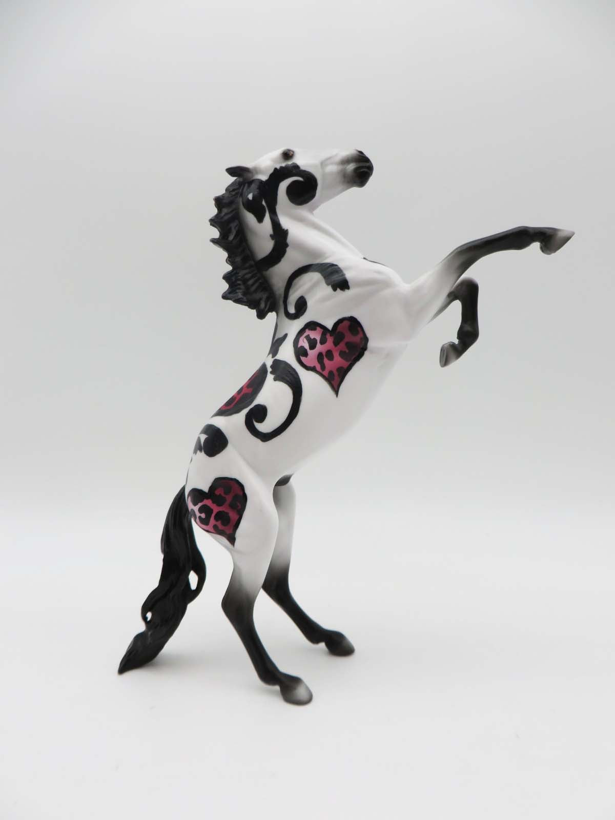 Wild Love - OOAK - Valentine Decorator Rearing Pebble By Dawn Quick  2/14/23