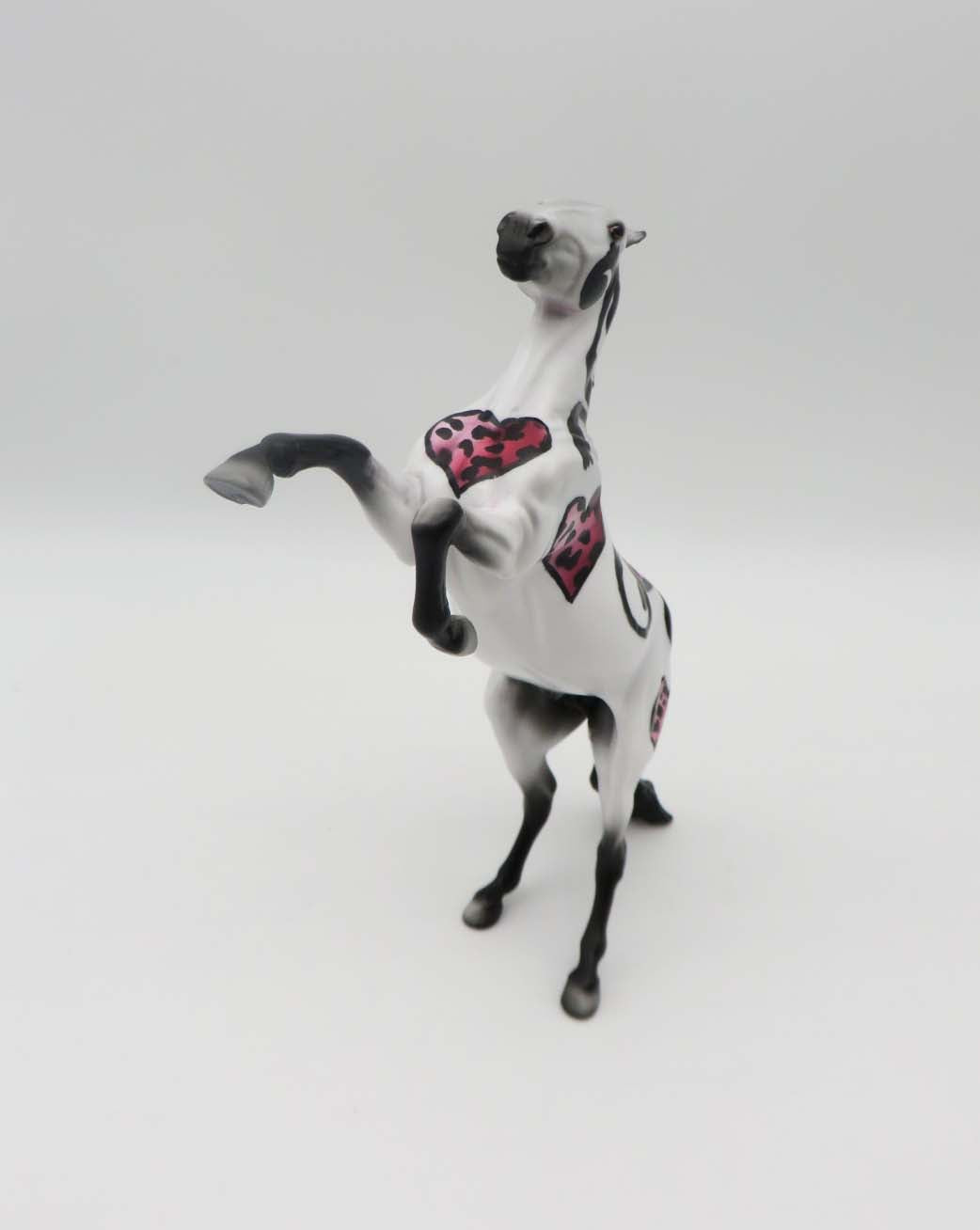 Wild Love - OOAK - Valentine Decorator Rearing Pebble By Dawn Quick  2/14/23