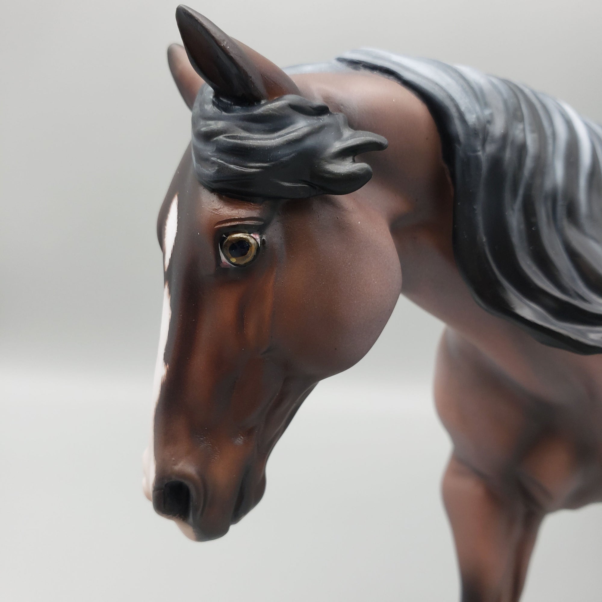 Wild Man Wayne OOAK Bay Roan Overo Running Stock Horse By Ellen Robbins Best Offers 6/12/23