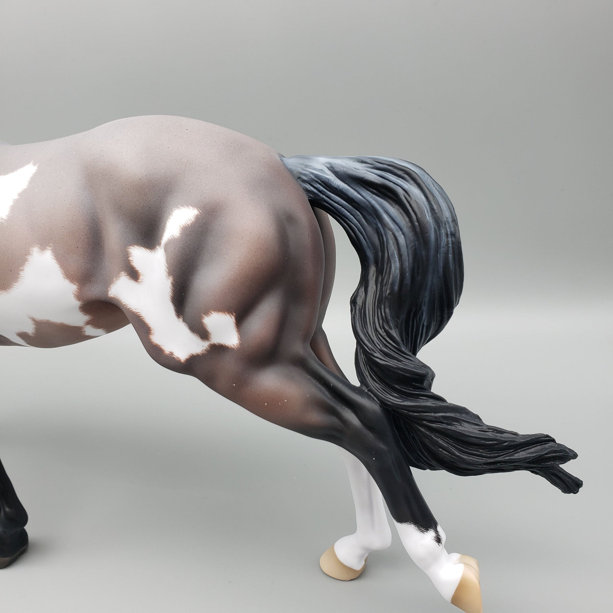 Wild Man Wayne OOAK Bay Roan Overo Running Stock Horse By Ellen Robbins Best Offers 6/12/23