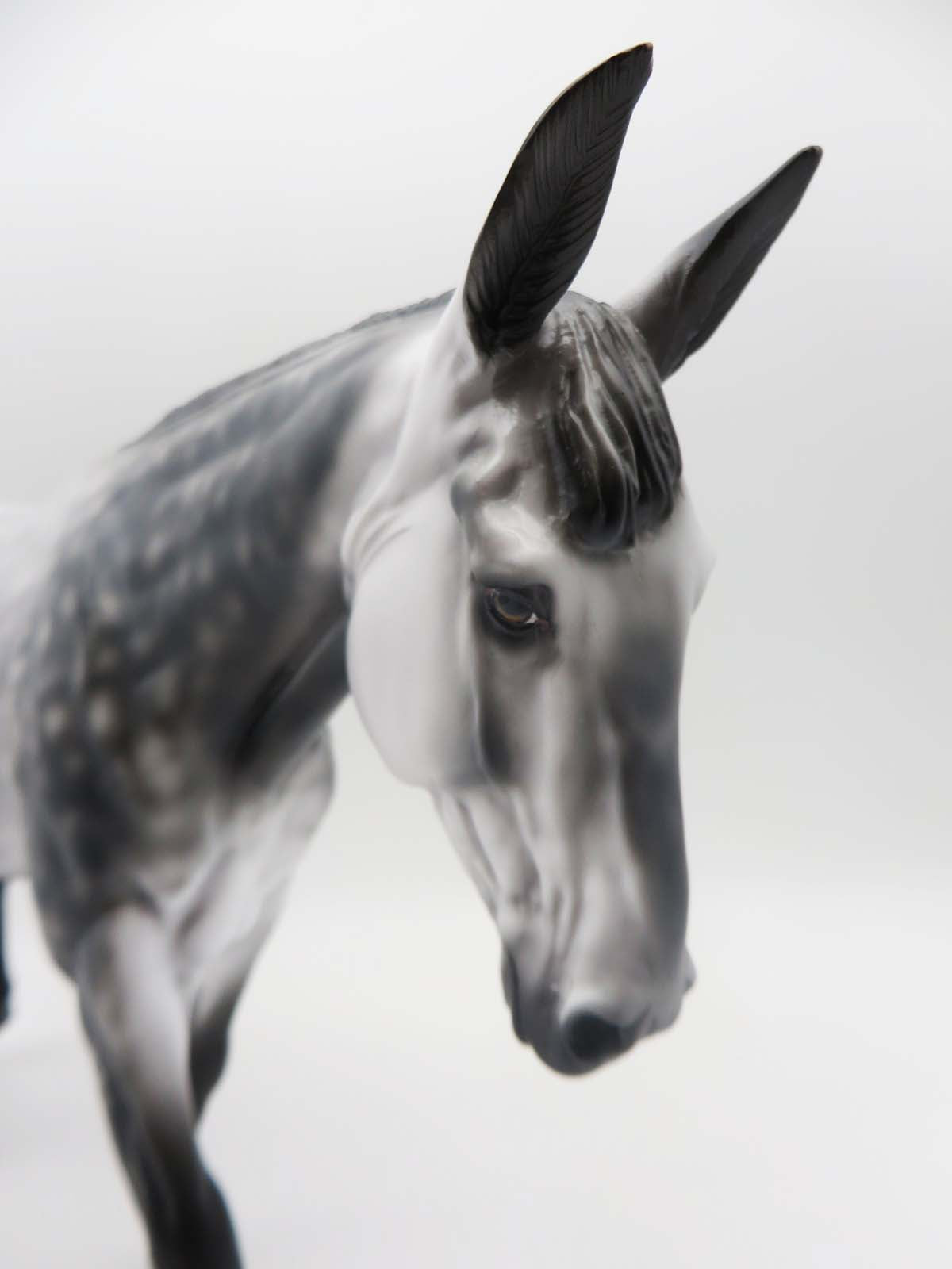 Willow   - OOAK - Customized Dark Dappled Grey Mule By Jess Hamill - SHCF23