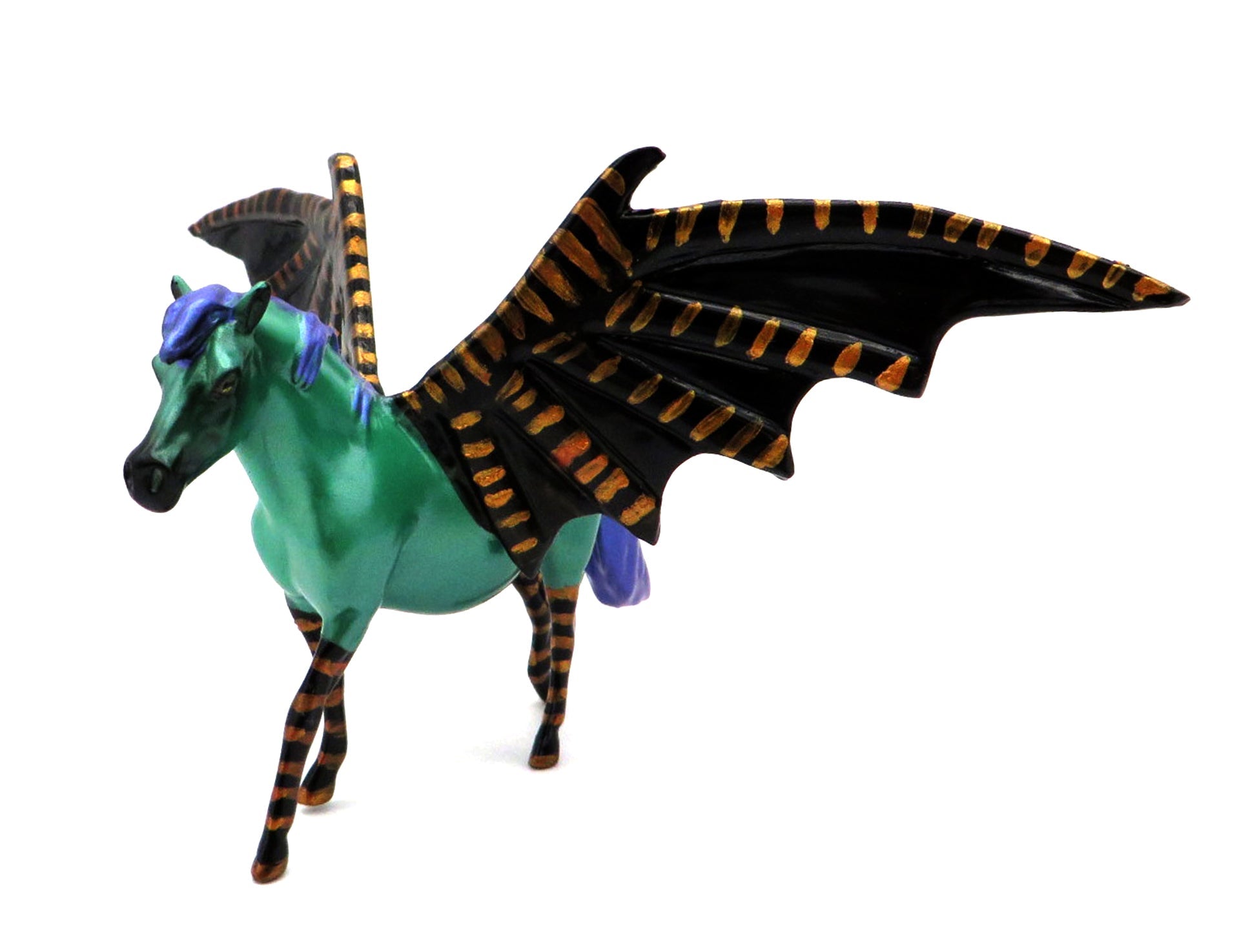 Witchy Way OOAK Pony Bat Chip Painted By Jas MM 21