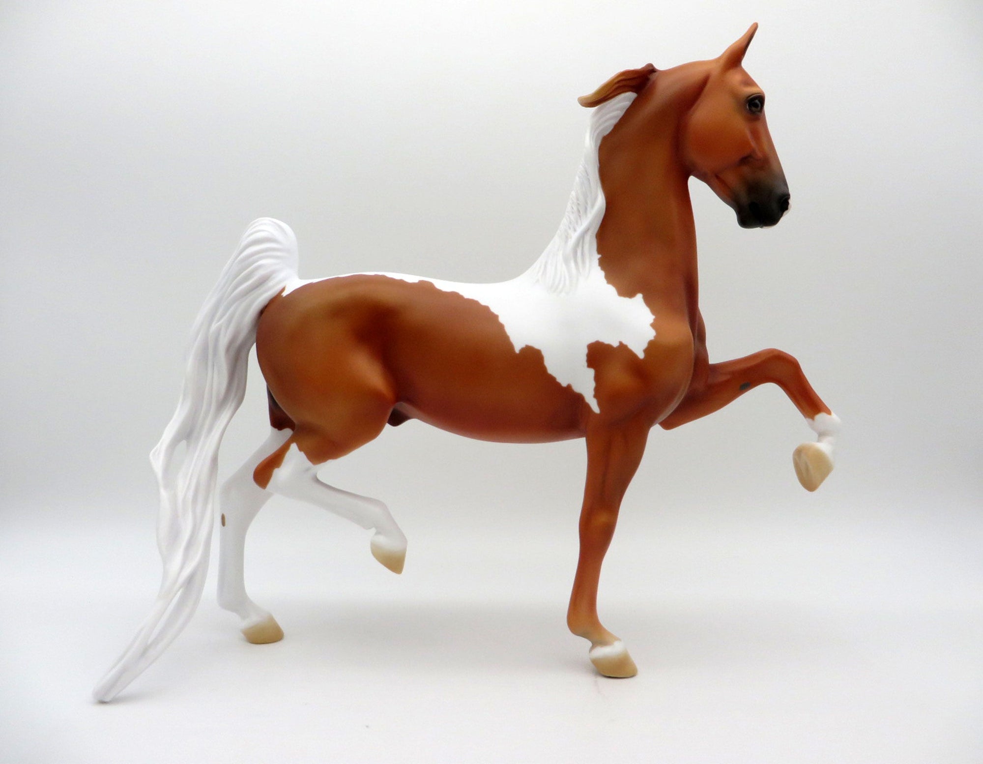 Wordsworth-OOAK Bay Pinto Saddlebred Painted By  Ellen Robbins EQ 2021