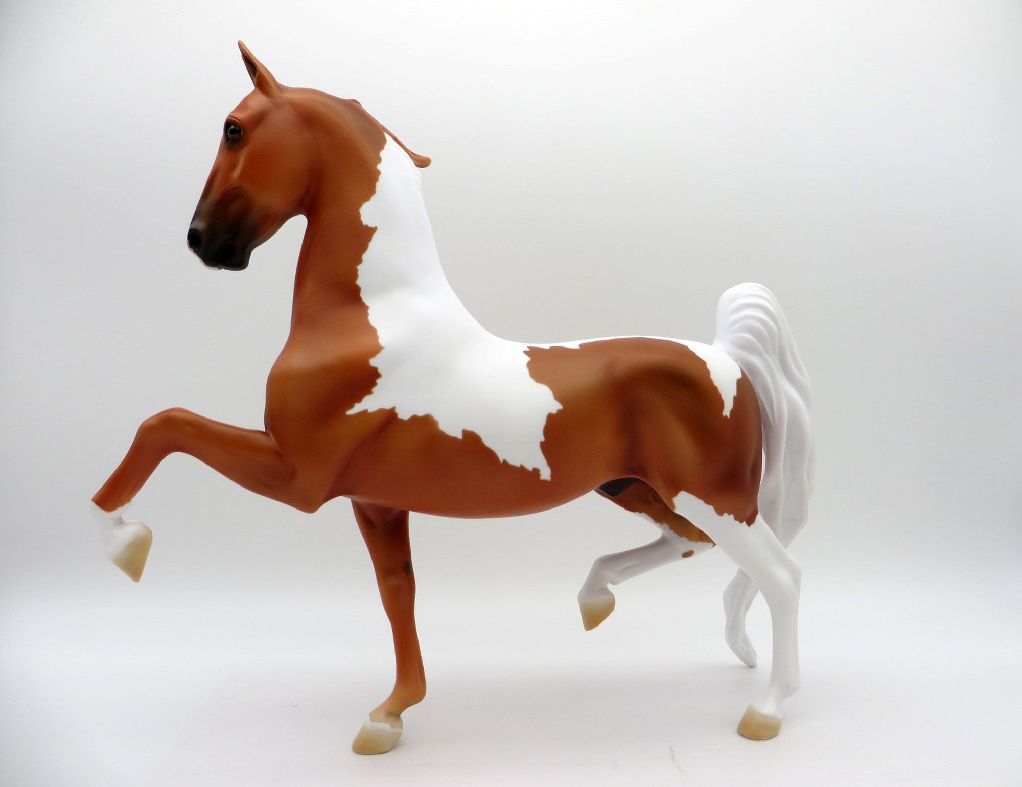 Wordsworth-OOAK Bay Pinto Saddlebred Painted By  Ellen Robbins EQ 2021