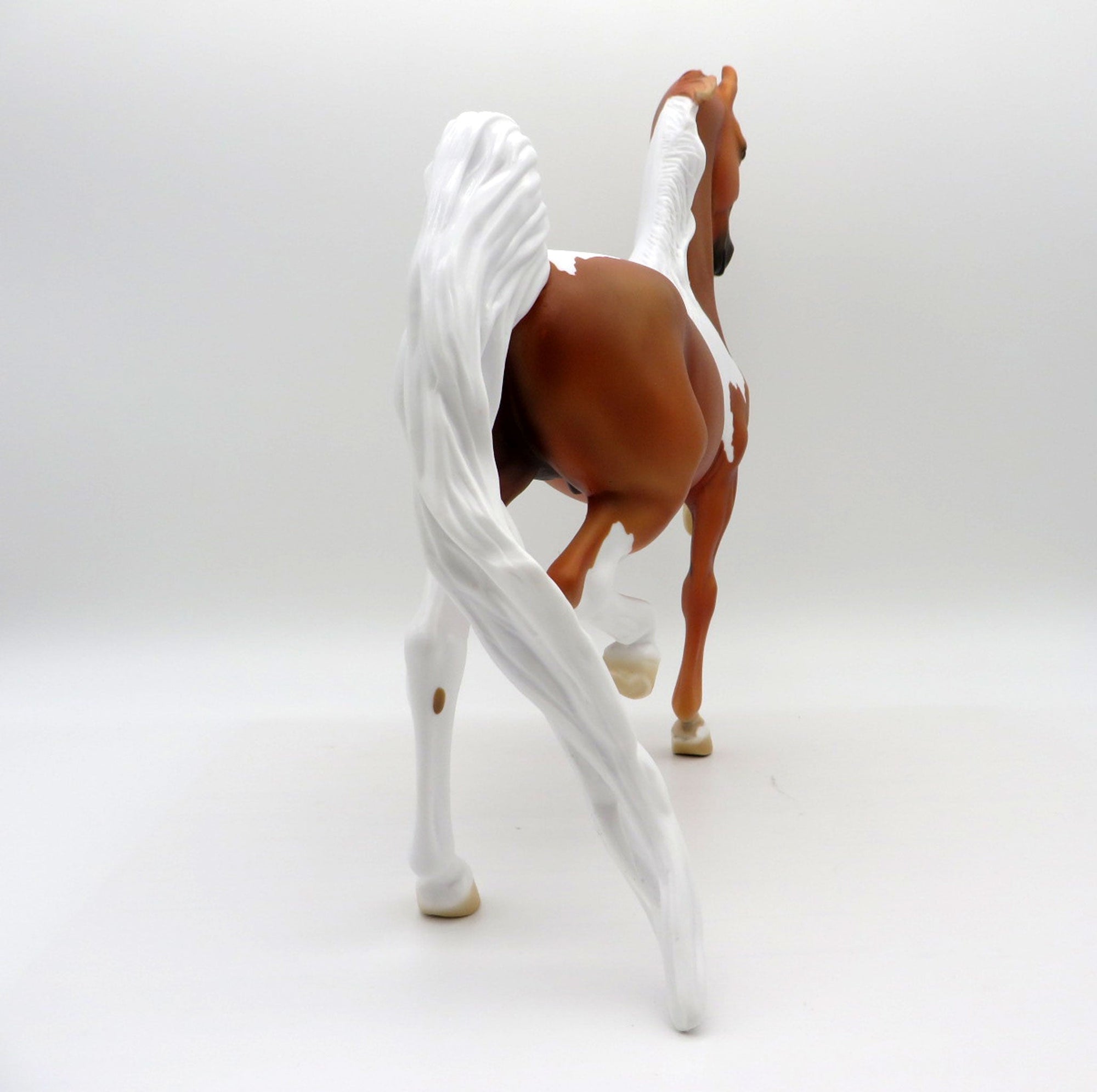 Wordsworth-OOAK Bay Pinto Saddlebred Painted By  Ellen Robbins EQ 2021