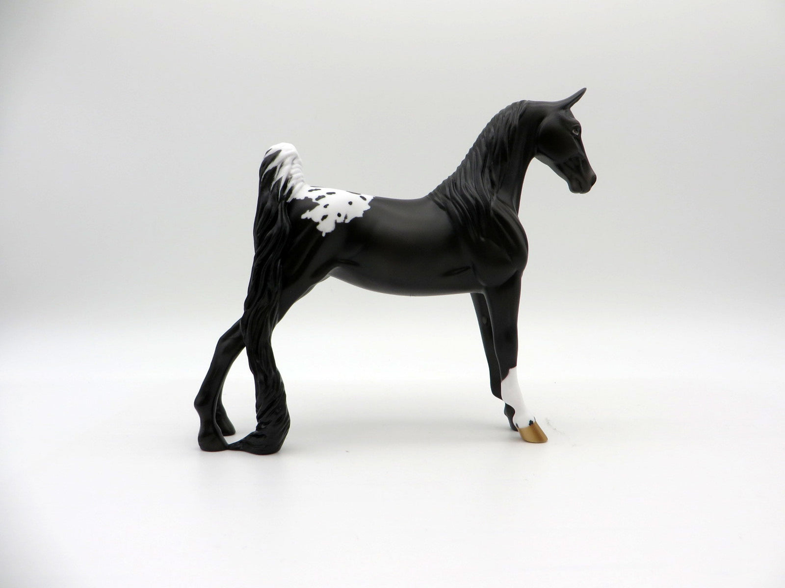 Yeats-OOAK Black Appaloosa  Saddlebred Pebbles  Painted By Ellen Robbins EQ21