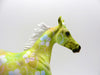 Yellow Flower-OOAK Deco Arabian Yearling Painted By Dawn Quick 6/25/21