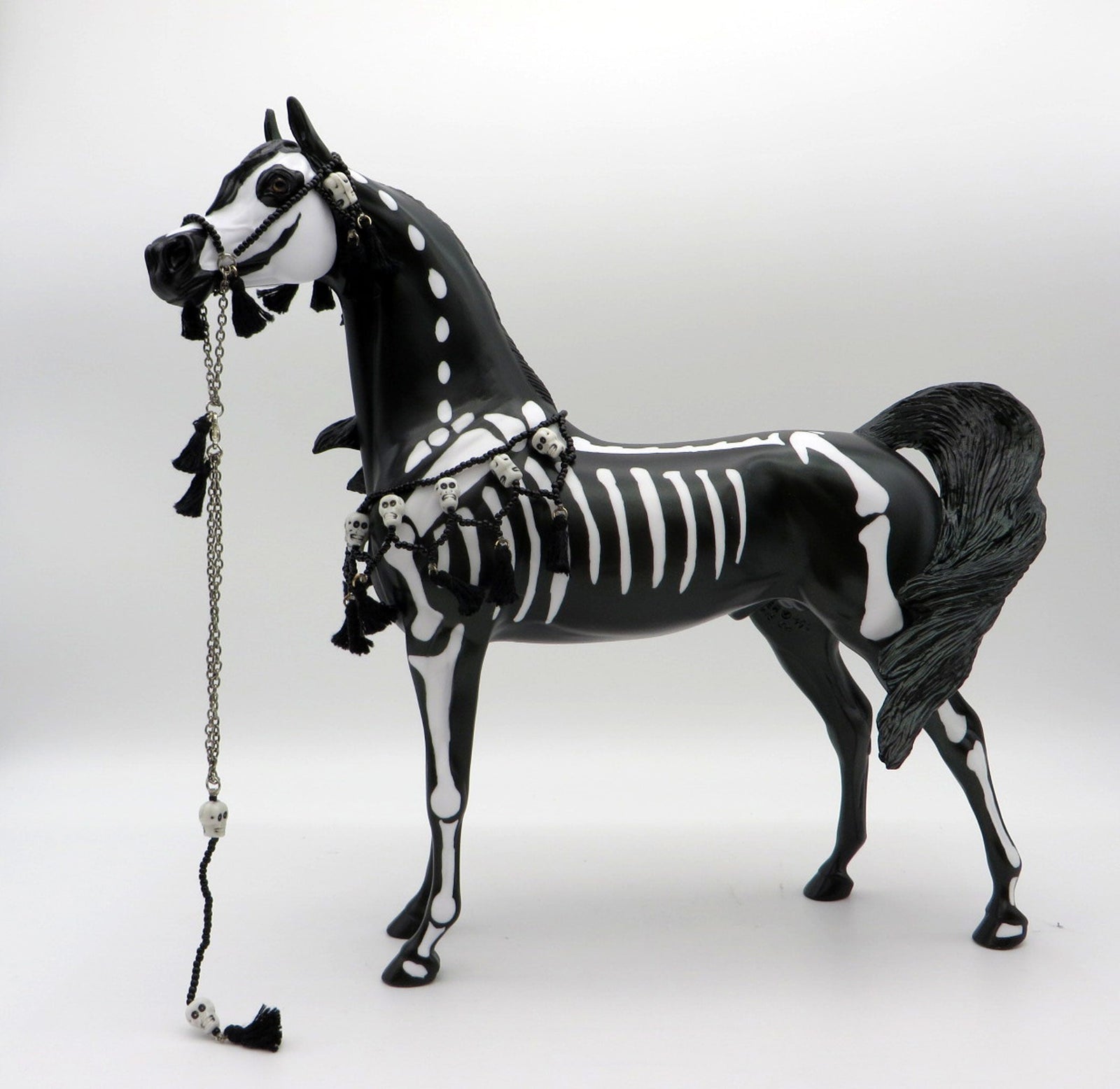 Yorick OOAK Skeleton Arabian Painted by Julie MM 2021