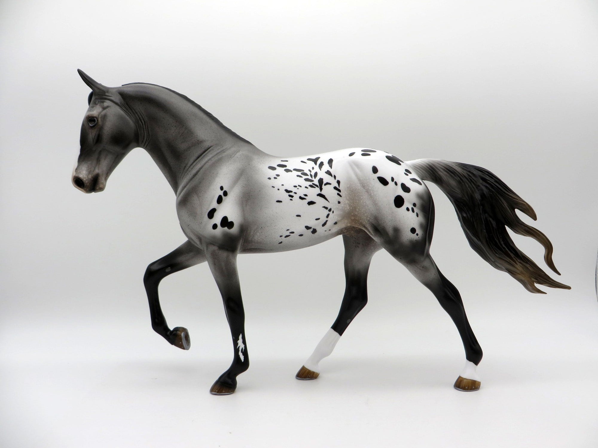 Zadie-Appaloosa Tennessee Walker Horse Painted By Audrey Dixon EQ 21