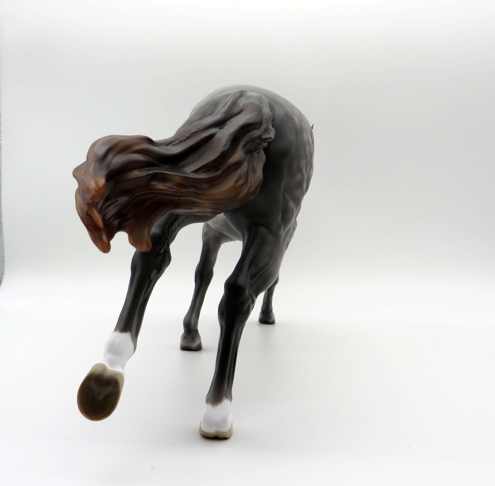 Zipper-OOAK Star Dapple Grey Running Stock Horse  SHCF 21