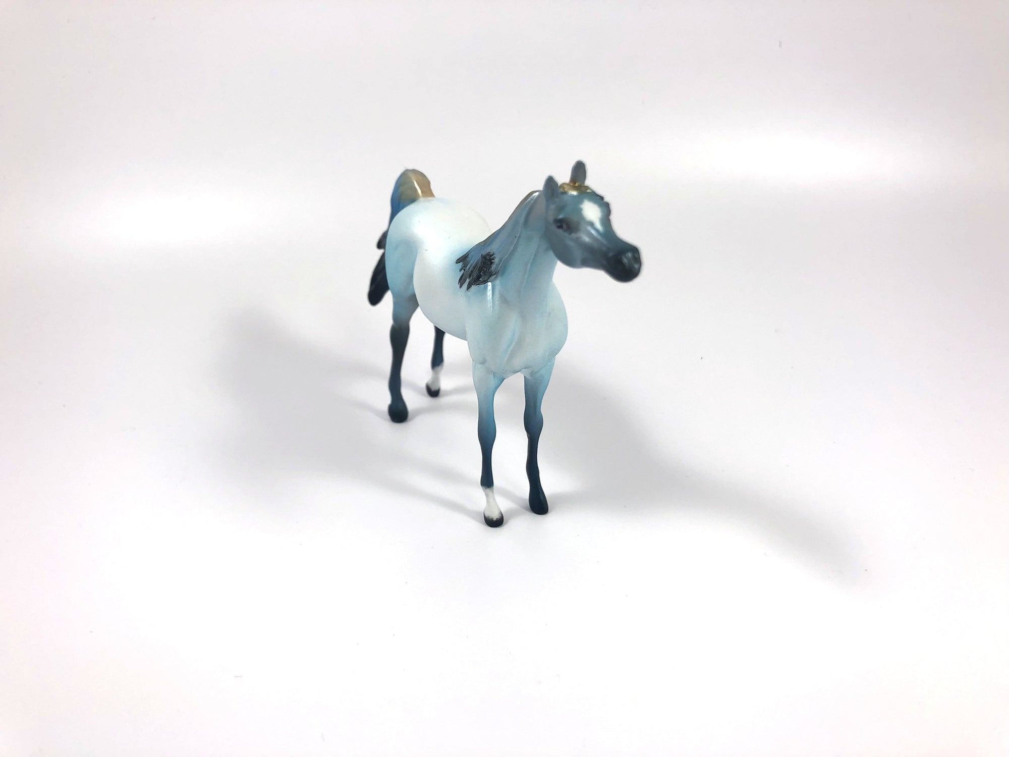 LISLE    --- OOAK ARAB CHIP BLUE DECORATOR BY AMANDA HOSTETLER SHCF 19