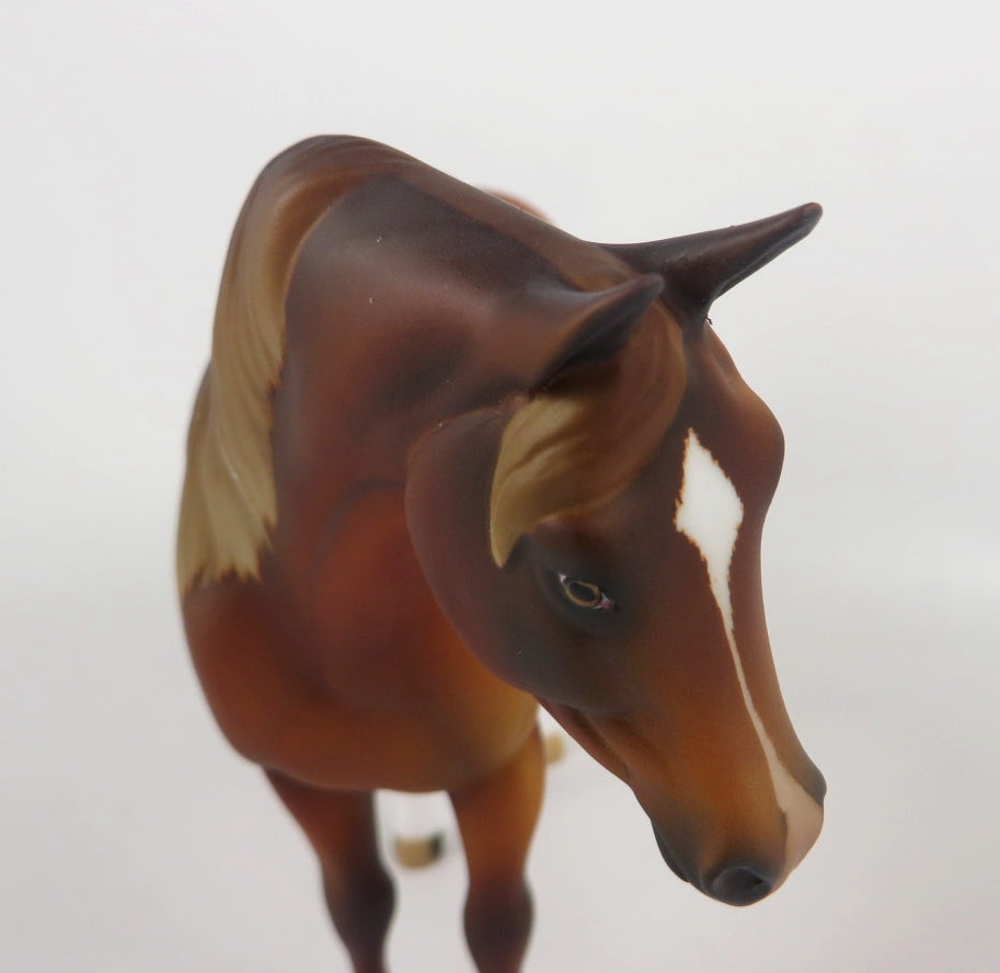 A GIFT OF HAPPINESS-OOAK CHESTNUT ARABIAN MARE PEBBLES BY AUDREY DIXON  WHS19