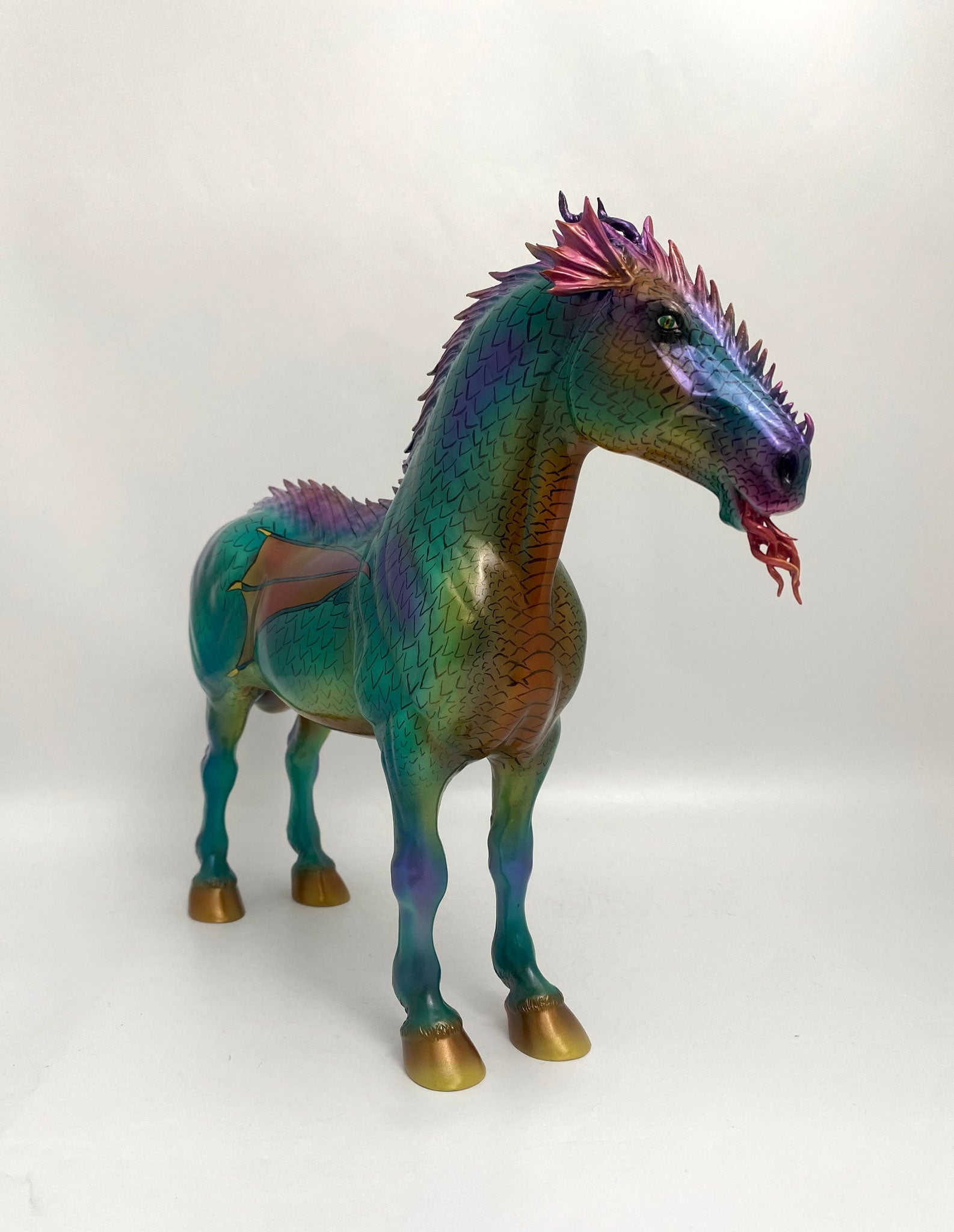 ABRASAX-OOAK HYBRID BETWEEN MYTHICAL DRAGON AND SERPENT CUSTOM BY MATT S. AND PAINTED BY JAS FANNING MM2020