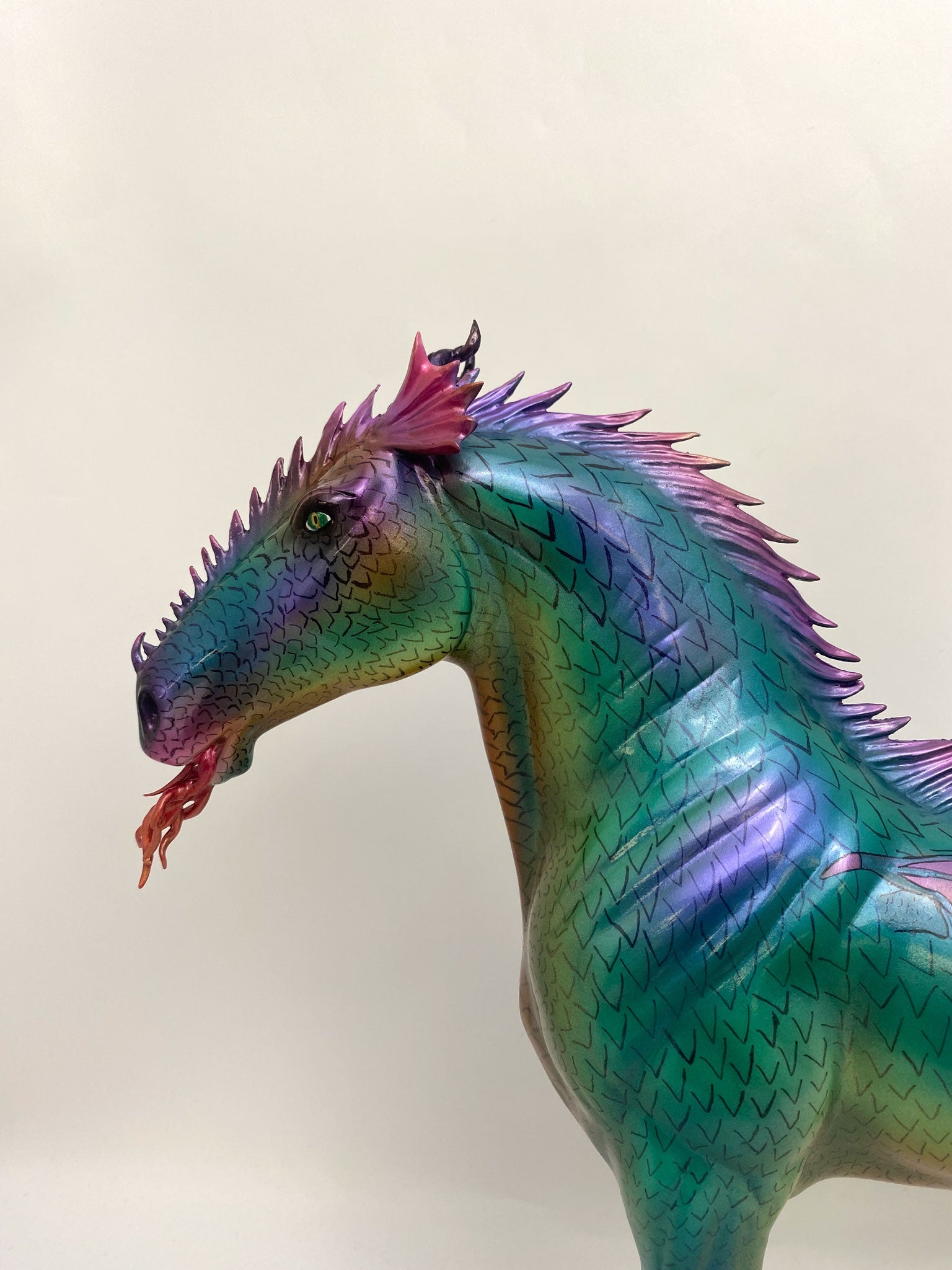 ABRASAX-OOAK HYBRID BETWEEN MYTHICAL DRAGON AND SERPENT CUSTOM BY MATT S. AND PAINTED BY JAS FANNING MM2020